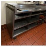 Stainless Steel Rolling Prep table-75"W