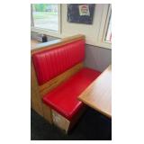 (2)Double-back booth seats (1)Single (3)tables (2)chairs