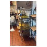 (2)NSF Wire Racks: 4-tier 75" H; 5-tier 62" H
