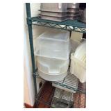 All Food Prep Containers on shelf unit