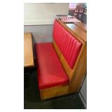 (2)Double-back booth seats (1)Single (3)tables (2)chairs