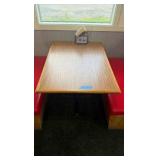 (2)Double-back booth seats (1)Single (3)tables (2)chairs