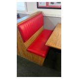 (2)Double-back booth seats (1)Single (3)tables (2)chairs
