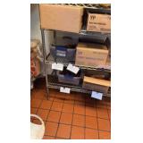 (2)NSF Wire Racks: 4-tier 75" H; 5-tier 62" H