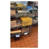 (2)NSF Wire Racks: 4-tier 75" H; 5-tier 62" H