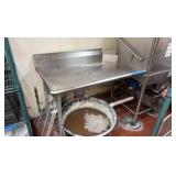 Left & right-side SS tables (Excludes dishwasher)