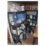 Shelves and Contents - Paint, Cleaners