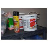 Shelves and Contents - Paint, Cleaners