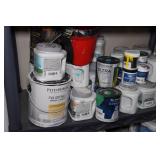 Shelves and Contents - Paint, Cleaners