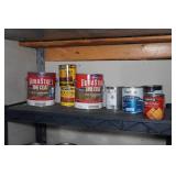 Shelves and Contents - Paint, Cleaners