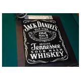 Jack Daniels Metal Sign and Alarm Clock