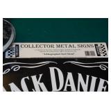 Jack Daniels Metal Sign and Alarm Clock