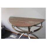 Bar Table with Wire Wine Rack