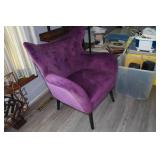 Purple Suede Sofa Chair