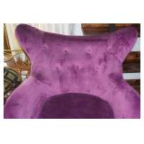 Purple Suede Sofa Chair