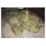 Hammary Galerie Collection Oval Coffee and Side Table Set