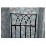 Black Metal Hall/Entry Bench and Coat Hanger