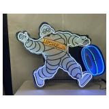 Michelin Man, NIB - neon and digital graphics