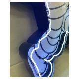 Michelin Man, NIB - neon and digital graphics