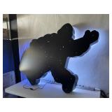 Michelin Man, NIB - neon and digital graphics