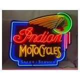 Indian Motorcycles, NIB, neon sign