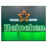 Large Heineken with star trademark / logo neon sign
