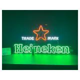 Large Heineken with star trademark / logo neon sign