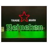 Large Heineken with star trademark / logo neon sign