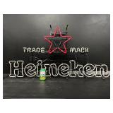 Large Heineken with star trademark / logo neon sign
