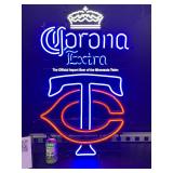 Corona Extra, MN Twins baseball MLB, TC Twins baseball LED sign