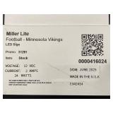 Miller Lite Vikings LED, with Viking ship
