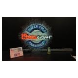 Coors Light, Super Cold Certified, neon sign