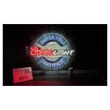Coors Light, Super Cold Certified, neon sign