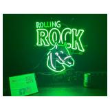 Rolling Rock Extra Pale Ale horse, neon sign