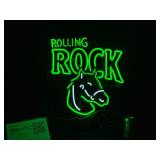 Rolling Rock Extra Pale Ale horse, neon sign