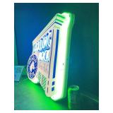 Rolling Rock Extra Pale Ale vacuum formed steeplechase, neon sign