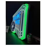 Rolling Rock Extra Pale Ale vacuum formed steeplechase, neon sign