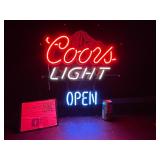 Coors Light Open, neon sign
