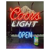 Coors Light Open, neon sign