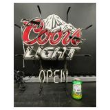 Coors Light Open, neon sign