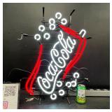 Coke, Coca-Cola bubbles, neon sign