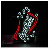 Coke, Coca-Cola bubbles, neon sign