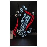 Coke, Coca-Cola bubbles, neon sign