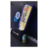 Coors Light Silver Bullet w/ neon baseball on 3D molded plastic background