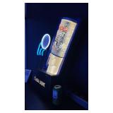 Coors Light Silver Bullet w/ neon baseball on 3D molded plastic background