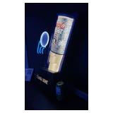 Coors Light Silver Bullet w/ neon baseball on 3D molded plastic background