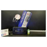 Coors Light Silver Bullet w/ neon baseball on 3D molded plastic background