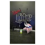 Miller Lite MN Vikings neon