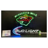 Minnesota Wild, Bud Light neon sign