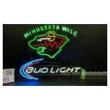 Minnesota Wild, Bud Light neon sign